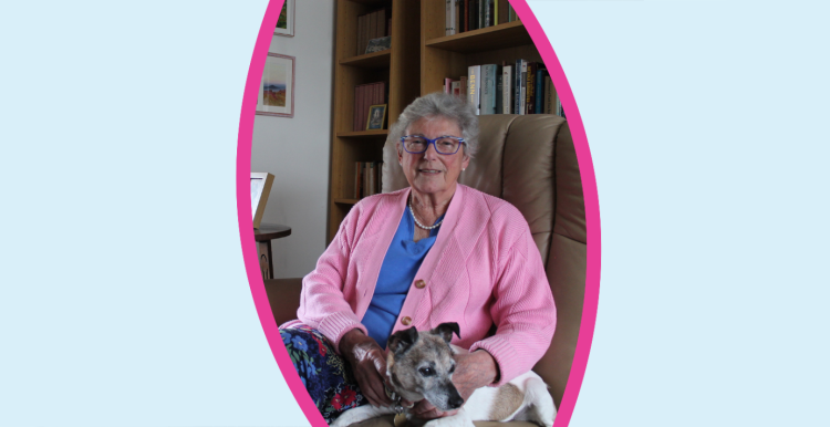 Diana Lees with her dog, Poppy