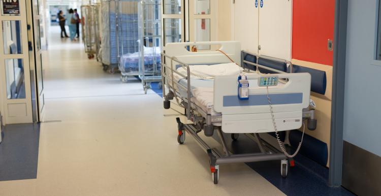hospital bed in a hospital