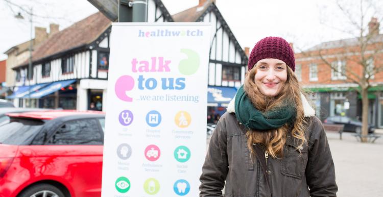 woman at marketplace event