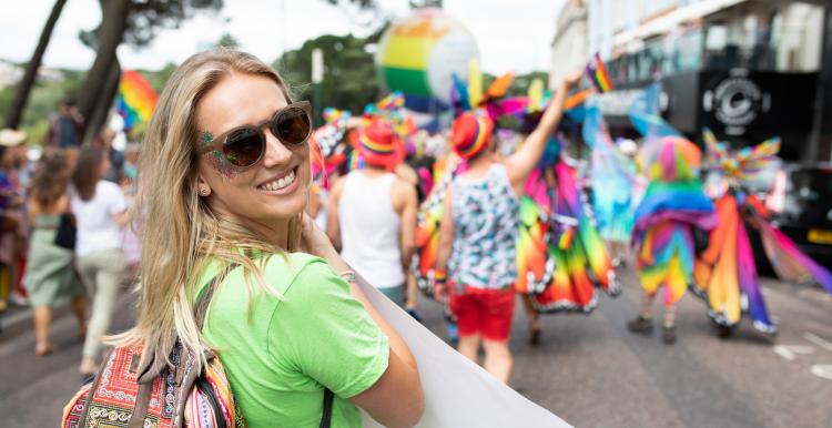 Healthwatch celebrating pride at a community event