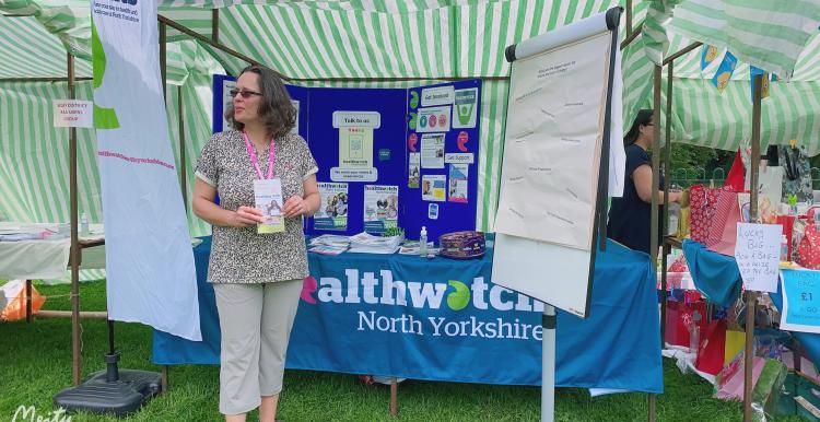 Stall at engagement event in Selby