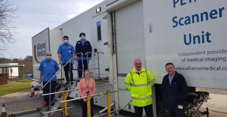 staff outside hospital