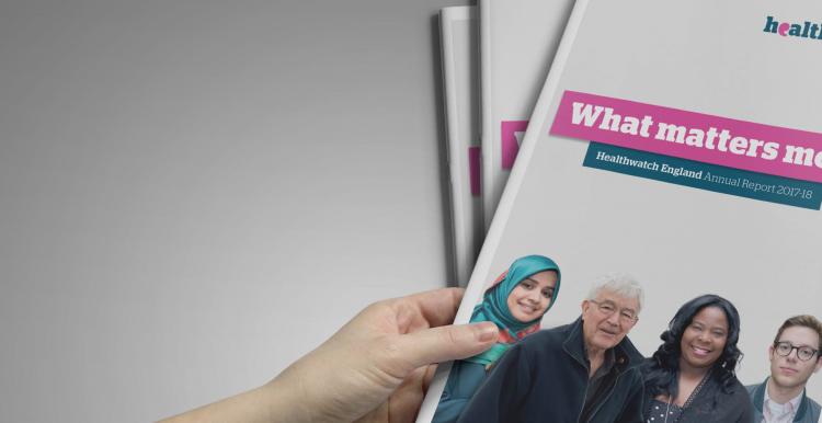 Healthwatch England Annual report cover 2017-18
