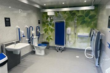 An accessible 'Changing Places' area and toilet.
