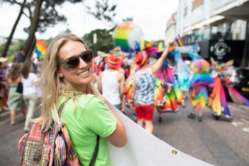 Healthwatch celebrating pride at a community event