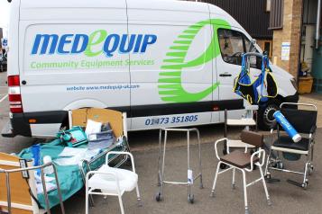 Medequip van with equipment