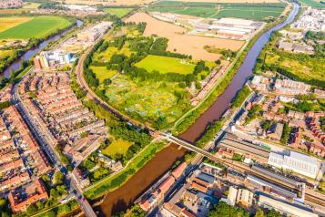 Birds eye view of Selby