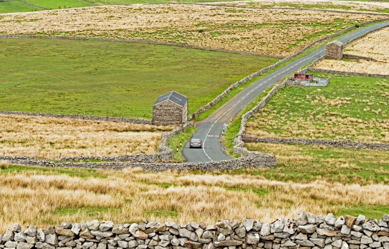A rural road in North Yorkshire.