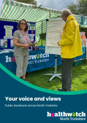 Ruth our engagement and network officer with a member of the public at a summer stall